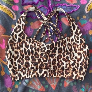 Forever 21 Leopard Sports Bra
